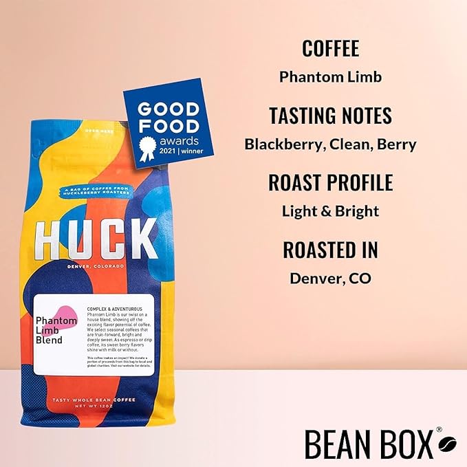 Phantom Limb - Roasted by Huckleberry Roasters - Freshly Ground Coffee - 5 Pound Bag
