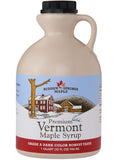 Hidden Springs Maple 100% Natural Vermont Maple Syrup Grade A Dark Robust (Formerly Grade B) 32 Ounce 1 Quart Family Farms BPA-free Jug