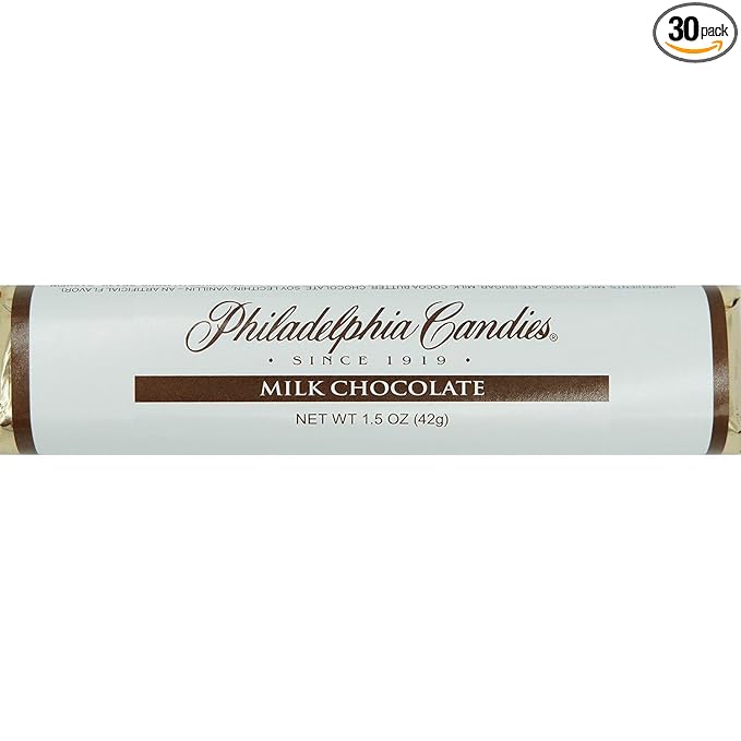 Philadelphia Candies Milk Chocolate Bar 1.5 Ounce Set of 30 (Fundraising/Individual Retail Sale)