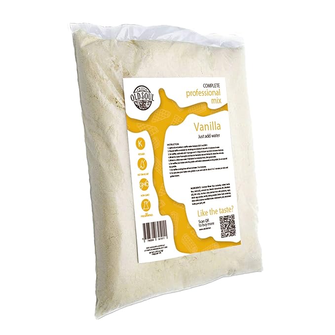 ALDKitchen Bubble Waffle Mix | Soy free | Nut free | Dough Mix for Egg Waffles (Vanilla 30 LB)
