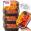 Food Experts Instant Self-Heating Hot Pot 1.2lb*3 Container Outdoor Fishing Hiking Easy Meal non cookware(SpicyVeggies 1.1LB*3 Container)