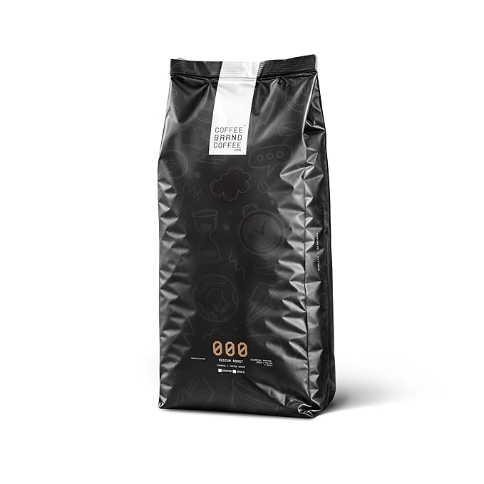 Medium Roast Decaffeinated Whole Bean Coffee Brand Coffee – Rich Flavor Bold Aroma Low Acid Mold-Free Smooth &amp Balanced – Perfect for Anytime Brewing – 5lb (80 oz)