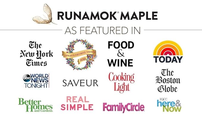 Runamok Organic Bourbon Barrel Aged Maple Syrup - Vermont Maple Syrup Pure Maple Syrup for Cocktails Cheese Pairing &amp Perfect To Be Used As Pancake Syrup Maple Syrup Organic | 8.45 Fl Oz (250mL