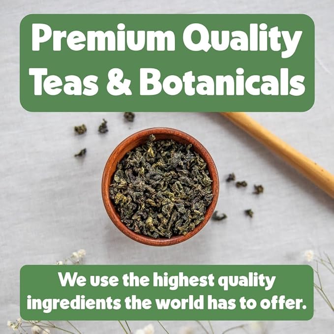 Heavenly Tea Leaves Organic Passion Green Bulk Loose Leaf Green Tea 1 Lb. (Approx. 200 Servings) - Antioxidant Rich Immune Boosting Hot or Iced Tea Great Natural Energy Source