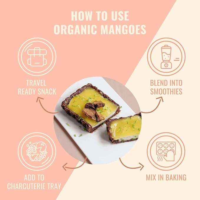 Sunny Fruit Soft Organic Dried Mangoes - 1 Pound Bulk Bag | No Preservatives No Sugar Added | Healthy Naturally Sweet Tropical Dried Fruit Snack | NO SULFIDES NON-GMO VEGAN HALAL KOSHER