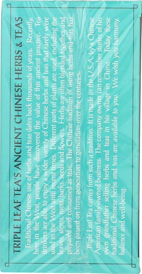 Triple Leaf Tea Relaxing 20 Tea Bags (Pack of 6)