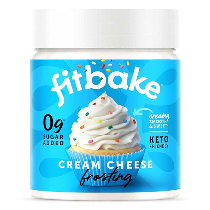 FitBake Chocolate Cake Baking Mix and Cream Cheese Frosting Bundle | 0g to 2g Net Carbs Per Serving | Keto Friendly Low Carb Food | Gluten Free Desserts | No Added Sugar