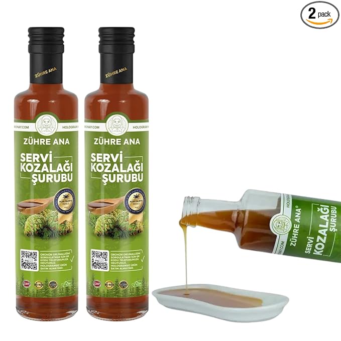 Cypress Cone Syrup Carob Extract with 11 Herbal Blends 500 ML PACK OF 2