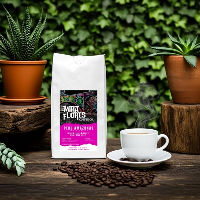 Miraflores Coffee Co Specialty Whole Bean Coffee Premium Roast (2lbs Peru Medium Roast)