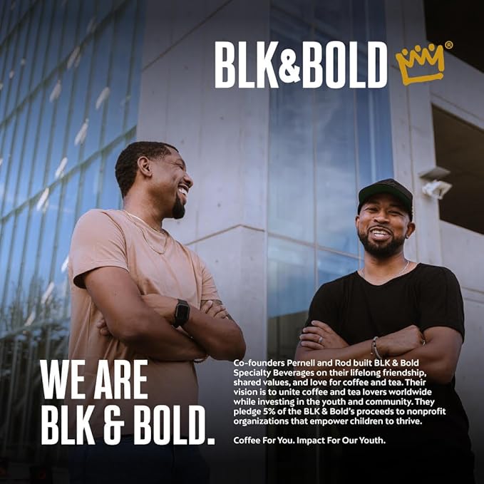 BLK &amp Bold GroundCoffee Rise &amp GRND Medium Roast 100% Arabica Coffee Beans Toffee Lemon Nutty Notes Fresh Roasted Coffee for Drip French Press Cold Brew &amp Espresso 12 oz Bags (2 Pac