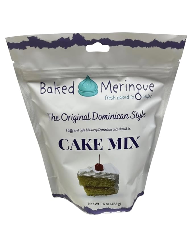 Dominican Cake Mix by Baked Meringue – The Original Dominican Style Cake Mix (16 oz)