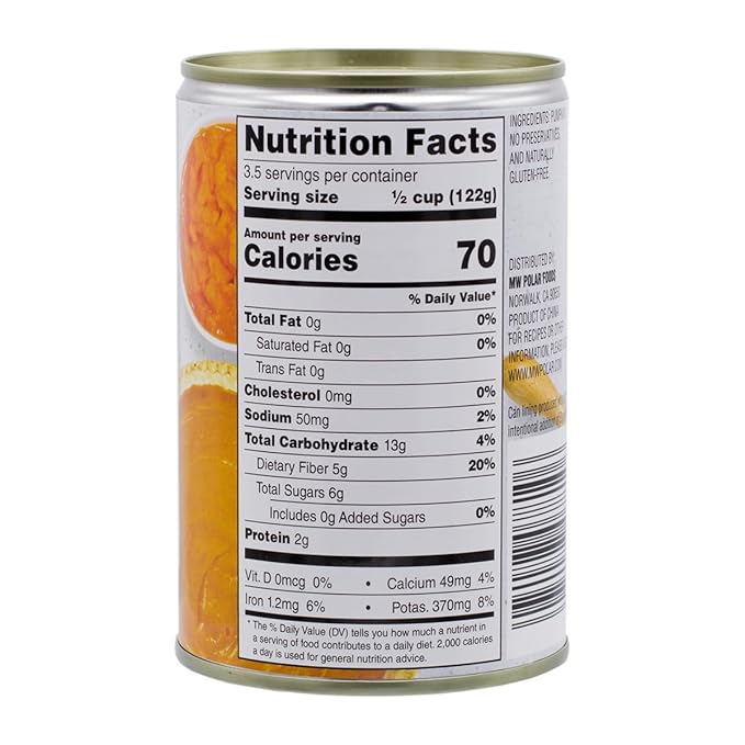 MW Polar All Natural Pumpkin15 Ounce(Pack of 24)