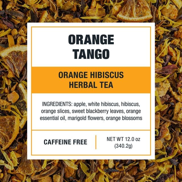 Tiesta Tea - Orange Tango Cold Brew Loose Leaf Premium Blend Non-Caffeinated10 Tea Packets Brews One 64oz Pitcher