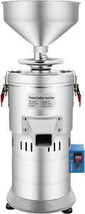Electric Peanut Butter Maker Commercial Nut Butter Machine Adjustable Coarse and Fine Grinding High-Speed Grinding Commercial Mill for Groundnut Almond Cashew Nut and Sesame
