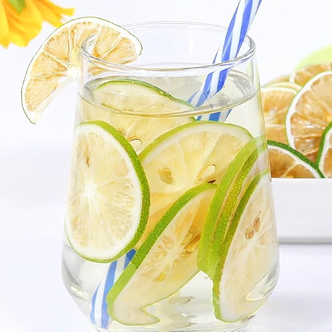 Dried Lime Slices 4.23oz/120g Dehydrated Lime For CocktailsCake Decoration Cocktail Decoration Table Flowers Candle Crafts No Additives No Sugar Added (4.23 oz)