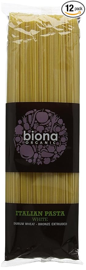 Biona Organic Italian White Durum Wheat Spaghetti 500 g (Pack of 12)