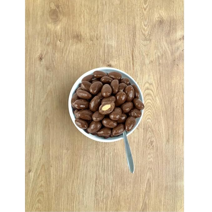Nuts To You Sugar-Free Milk Chocolate Almonds – 12 oz Resealable Bag No Sugar Added Snack Premium Roasted Almonds Coated in Creamy Milk Chocolate Guilt-Free Treat