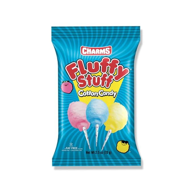 Fluffy Stuff Cotton Candy 2.5 oz bags Pack of 6