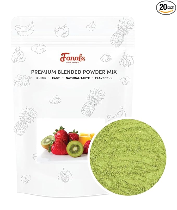 Fanale Premium Matcha Green Strong Milk Bubble Tea Flavoring Powder | Perfect for Baking Smoothies Desserts and Drinks | Instant Flavoring Powder for Boba Milk Tea.