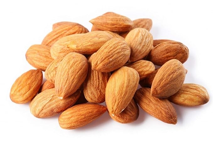 Dry Roasted California Salted Almonds with Healthy Himalayan Salt (4 Lbs.) - Vegan &amp Keto Friendly - Roasted to Perfection - Super Crunchy - Secert Family Recipie - Farm Fresh Nuts Brand