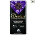 Divine Chocolate Bars - 85% Dark Chocolate - Made with Fairtrade Cocoa Natural Ingredients No Artificial Flavors | 3oz. Bars (12 Pack) Brand: Divine Chocolate