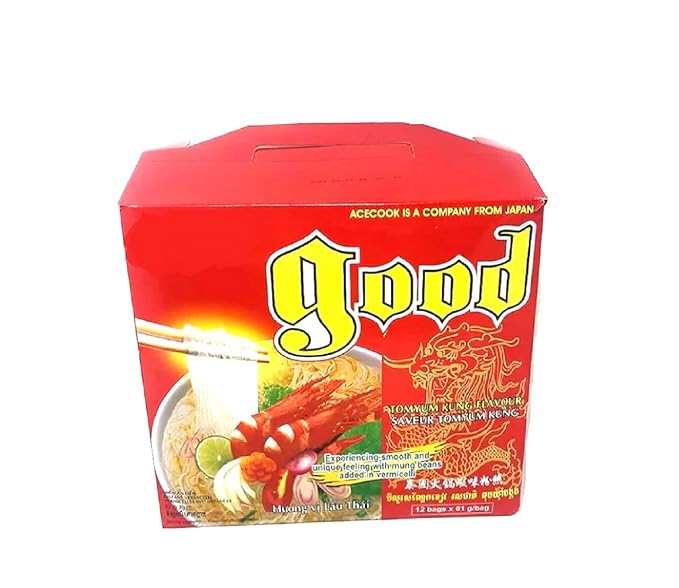 Asia Style Instant Noodles (2 CASE SET ACECOOK TOMYUM CLEAR NOODLES)