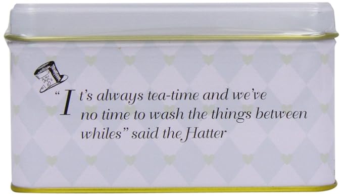 Alice In Wonderland Tea Tin with 100 English Teabag Selection