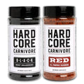 Hardcore Carnivore Black &amp Red Seasoning Combo Pack | Texas-Made Rubs for Steak Brisket Pork Chicken BBQ Grilling and Smoking