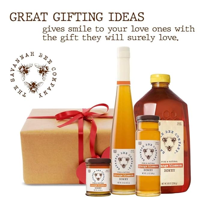 Savannah Bee Company Honey - Pure Natural Raw Honey - Orange Blossom - 80 Oz