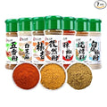 7 Bottles of Complete Combination Seasoning:Cumin Powder Barbecue Sprinkle Salt and Pepper Powder Anhui White Sesame Five-spice Powder Cayenne Pepper Selected White Pepper Total 225 Grams