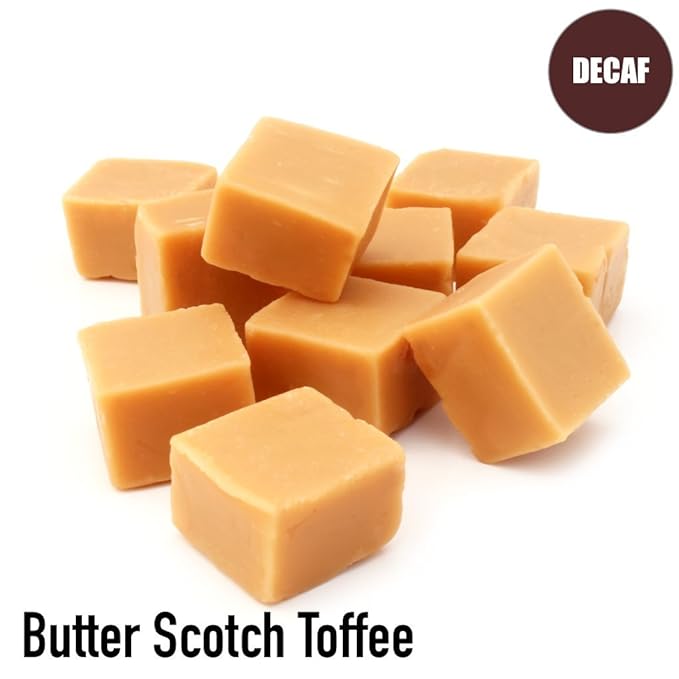 Butter Scotch Toffee Decaf Flavored Coffee Ground Fresh Roasted 16-ounce
