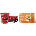 Hethstia High Protein Ramen Cup &amp Konjac Fettuccine Bundle – 32g Plant Protein Spicy Beef Ramen Soup with Shirataki Low Carb Pasta Vegan Gluten-Free Ready-to-Eat Healthy Meal Combo