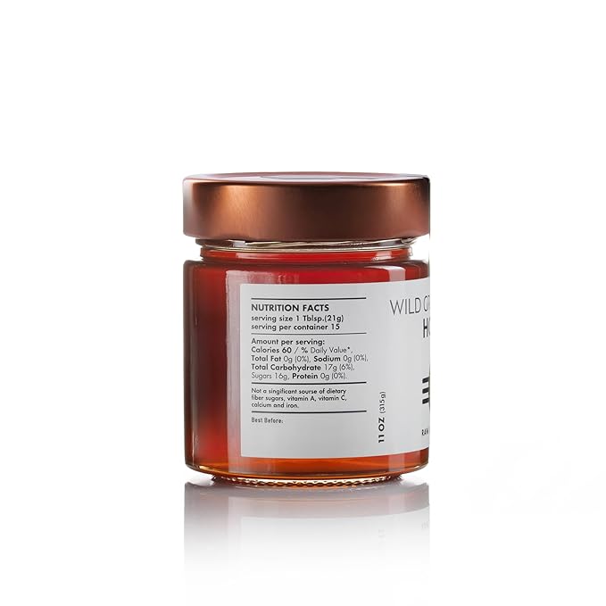 Laconic Foods | Wild Forest Honey | Raw Greek Honeydew Honey from Pine Oak Chestnut Trees &amp Wild Flowers | 315g