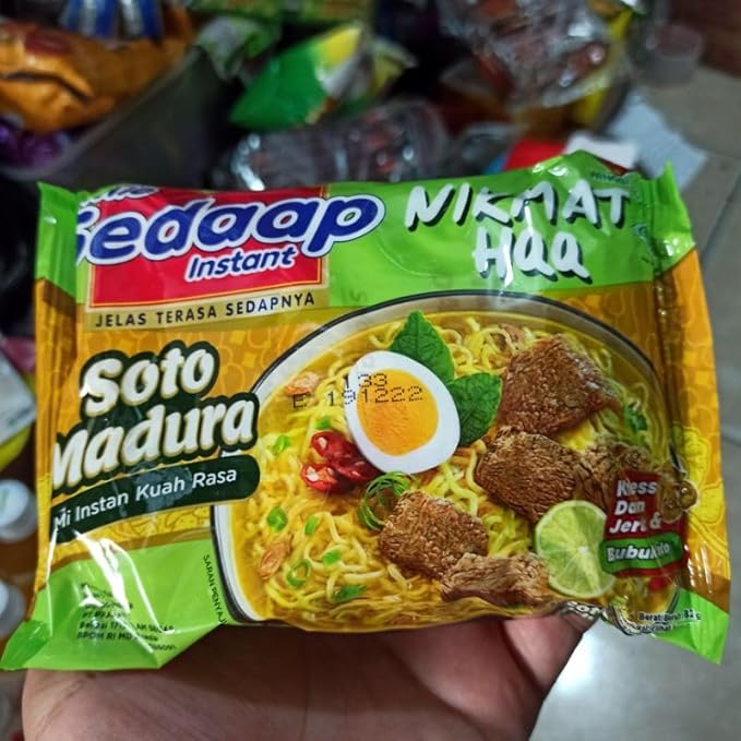 Mie Sedaap Instant Noodle Soto Madura 82 gram (Pack of 2)