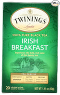 Twinings Irish Breakfast Tea Tea Bags 20-Count Boxes (Pack of 6)