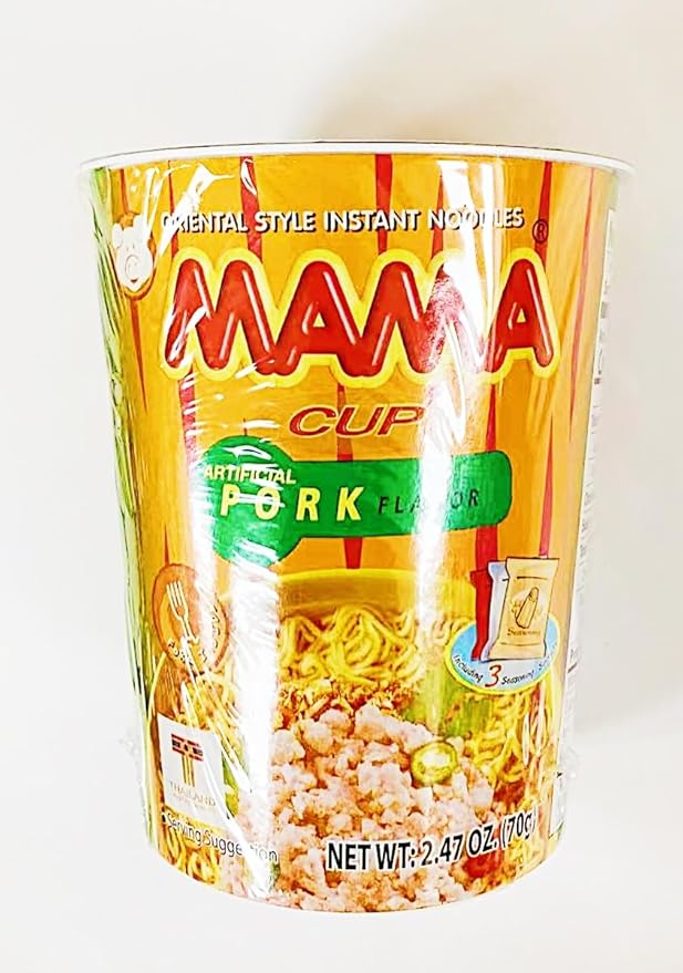 Oriental Style Instant Noodles Pork Flavor 2.47 oz 5 Cups