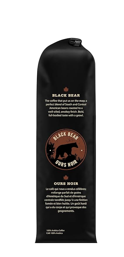 Muskoka Roastery Coffee Black Bear Dark Roast Whole Bean Coffee 2LB Bag