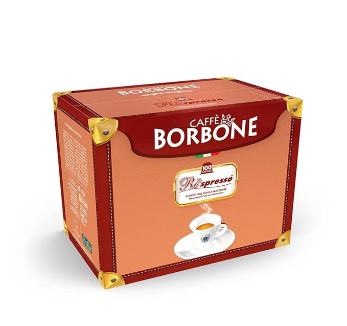 Caffè Borbone Red Blend Nespresso Compatible Espresso Coffee Pods 100 Count Espresso Pods