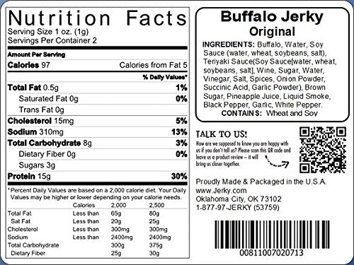Jerky.com Exotic Buffalo Jerky Sampler - Wild Game Meat Snacks Exotic Snacks High-Protein All-Natural No Added Preservatives - Healthy Snacks for Adults - 1.75 oz. (Pack of 3)
