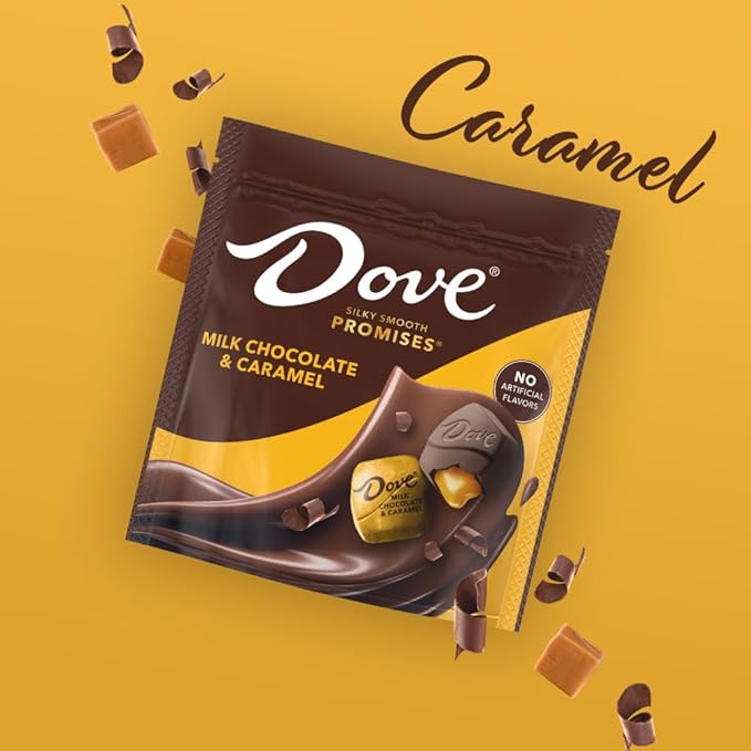 DOVE PROMISES Milk Chocolate Caramel Easter Candy Easter Basket Stuffers 6.74 oz Bag