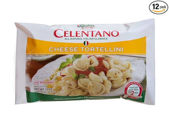 Rosina Food Pre Cooked Cheese Tortellini Pasta 12 Ounce - 12 per case.