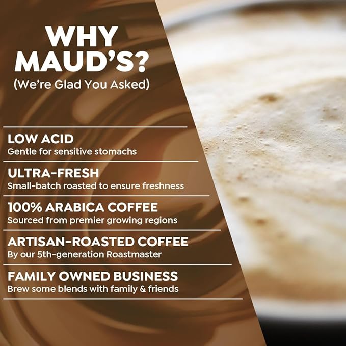 Maud's Chocolate Mocha Cappuccino Coffee Pods 50ct - Mochaccino Mocha Flavor - Made with Gourmet Arabica Coffee Pods Compatible with Keurig K Cups Maker
