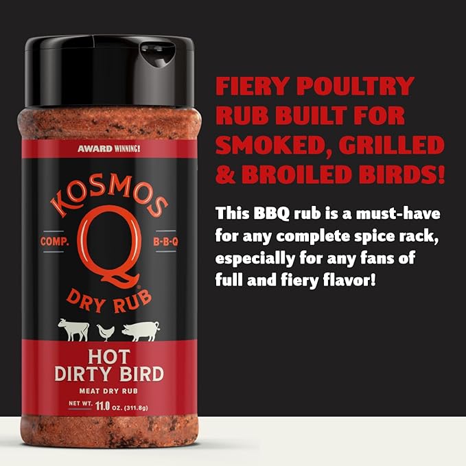 Kosmos Q Dirty Bird HOT BBQ Rub &amp Kosmos Q Pink Butcher Paper