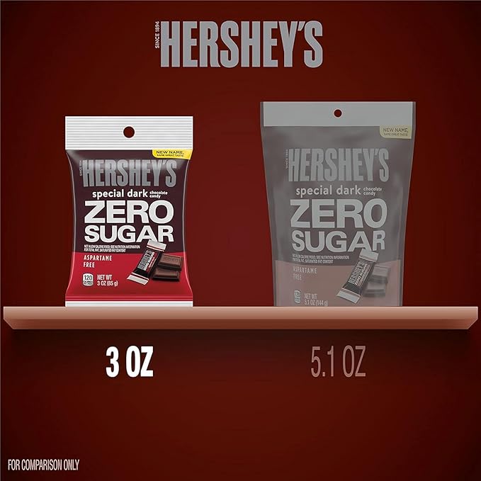 Zero SPECIAL DARK Chocolate Candy 3 oz (6 Pack)