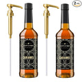 NEW Café Le Rou Caramel Coffee Syrup 25.4 oz Cafe Syrup (Caramel 2-pack)*Includes 2 Coffee Syrup Dispensers*Flavoring Syrup for Coffee Tea and Espresso