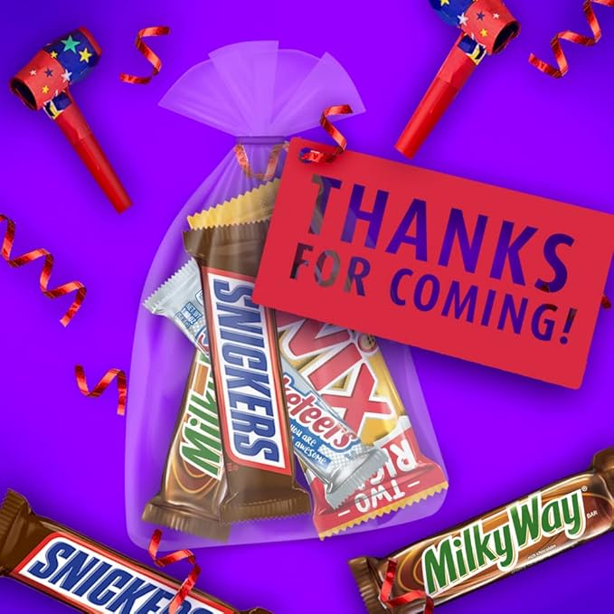 SNICKERS TWIX MILKY WAY &amp 3 MUSKETEERS Individually Wrapped Variety Pack Full Size Milk Chocolate Candy Bars Bulk Assortment 33.31 oz 18 Bars (Pack of 2)