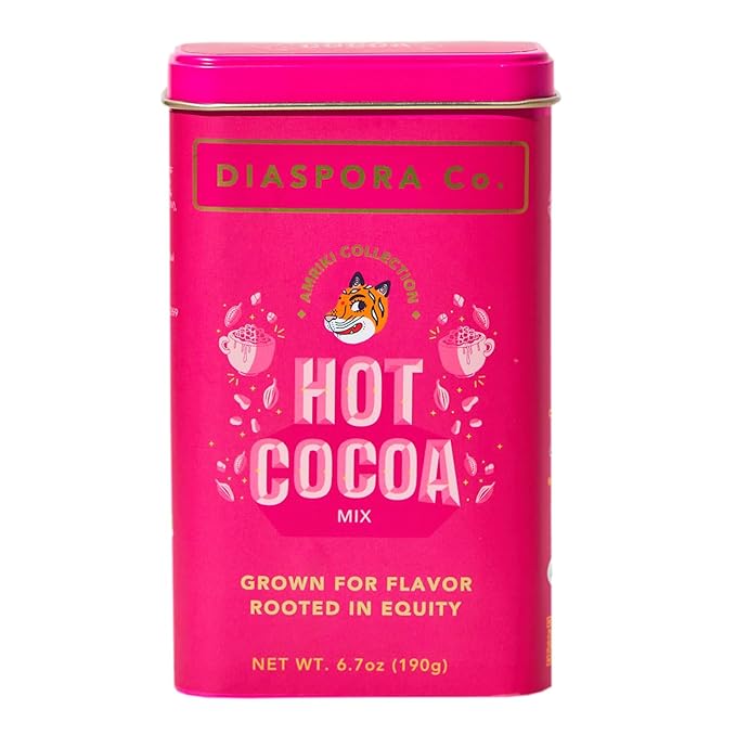 Diaspora Spice Co. Hot Cocoa Mix – Single-Origin Cacao Hot Chocolate with Jaggery – Rich Smooth Drinking Chocolate for Cozy Drinks Lattes &amp Dessert (Vegan Gluten-Free)
