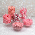 9lbs Pink Candy Buffet Set With Jelly Beans Lollipops Chocolate Gems Sanded Gummy Bears Fruit Chews and Popcorn For Parties (Feeds 24-36 People) - Candy Only