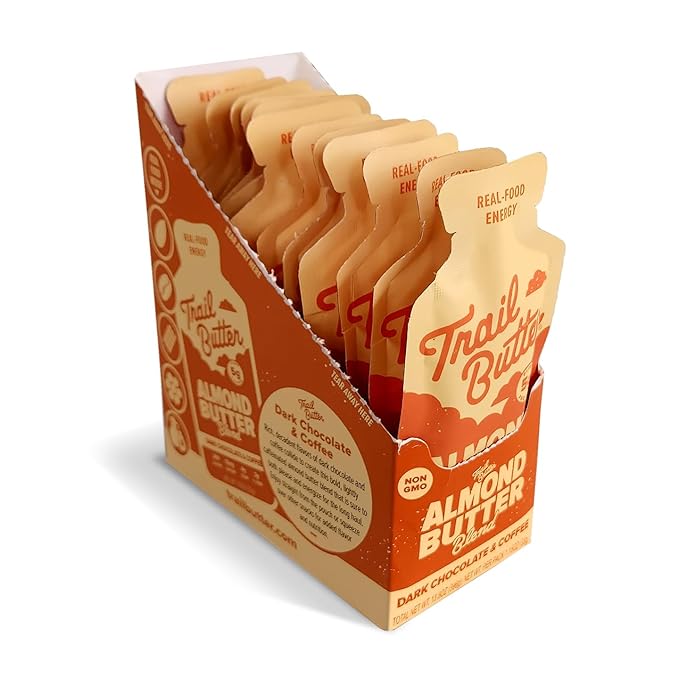 Trail Butter Lil’ Squeeze Nut Butter Energy Pouches 1.15oz (12-Pack) – Real Food Endurance Fuel Protein Snack for Hiking Running Cycling &amp Travel – 5g of Protein per Pouch – Dark Chocolate &am
