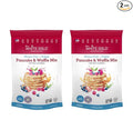 Extra White Gold Pancake &amp Waffle Mix – For Baking Cakes Cupcakes Desserts – [Gluten Free] [Nut Free] [Free of the Top 14 Major Allergens] – 14.1 Ounces (2 Pack)